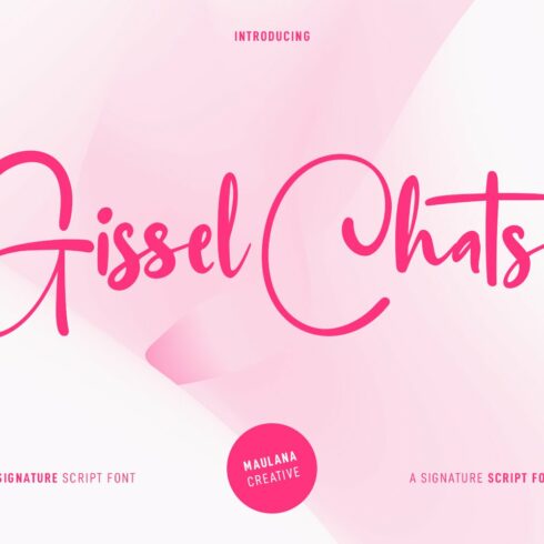 Gissel Chatsey Script Font cover image.