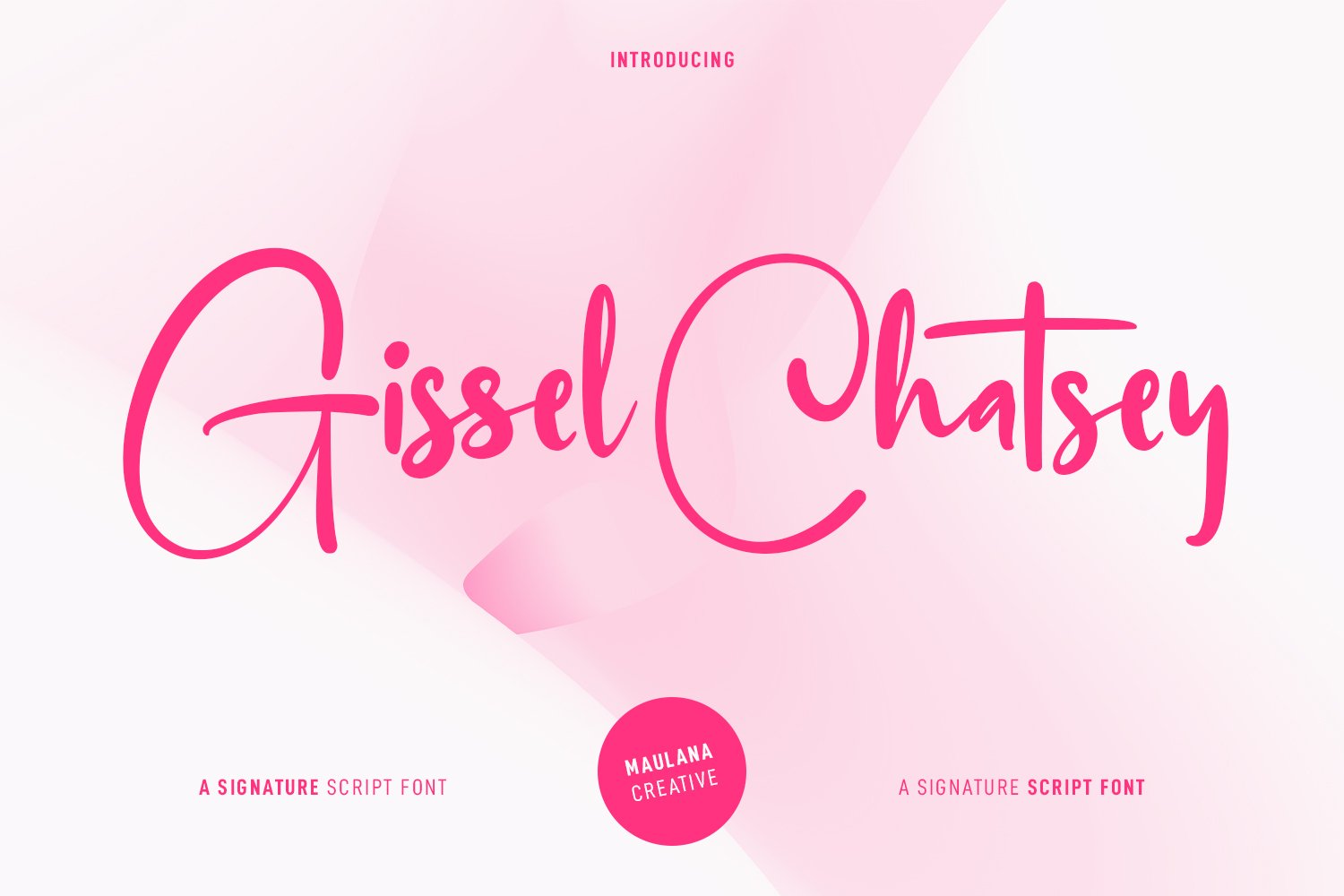 Gissel Chatsey Script Font cover image.