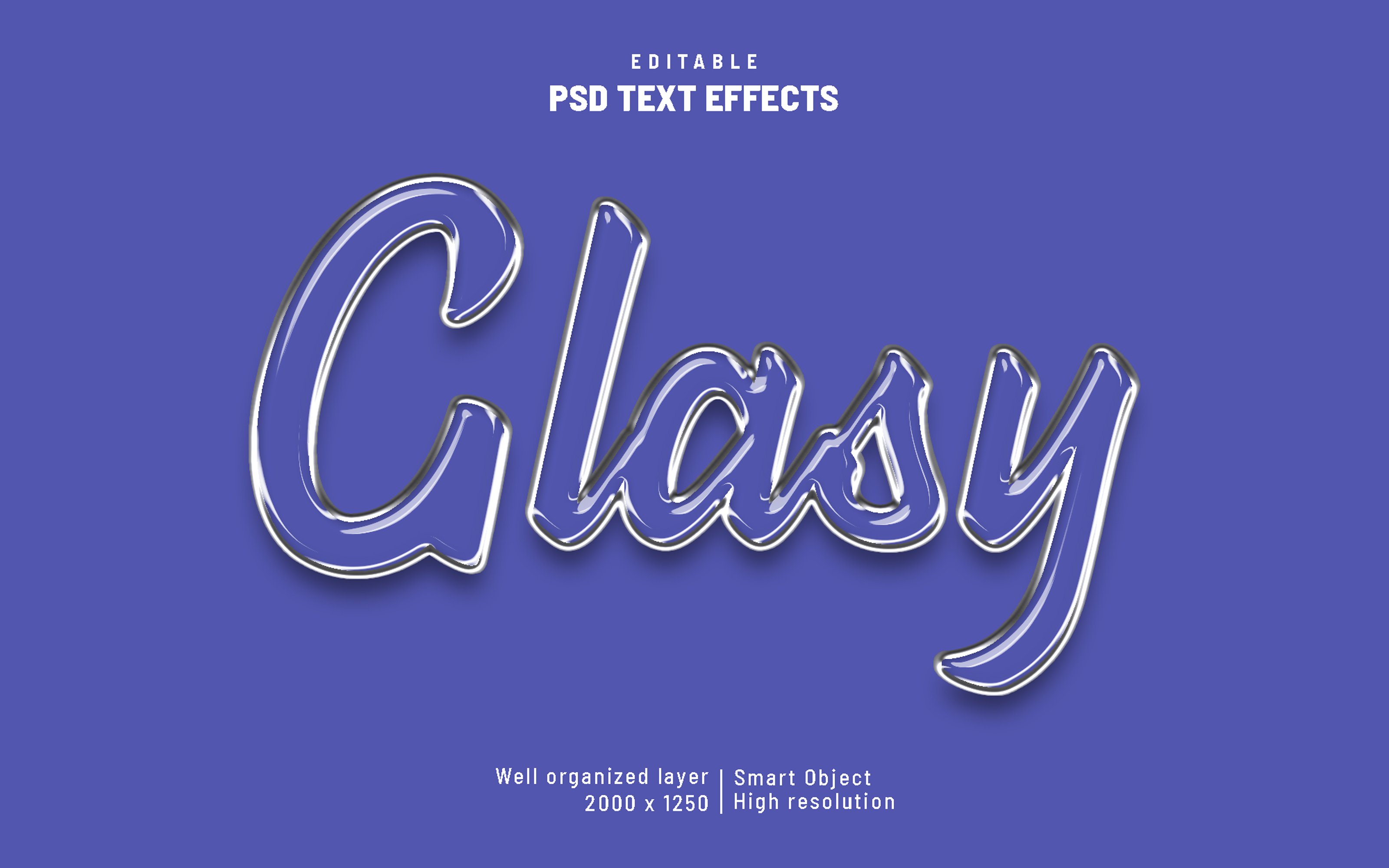 Glass glasy editable text effectcover image.