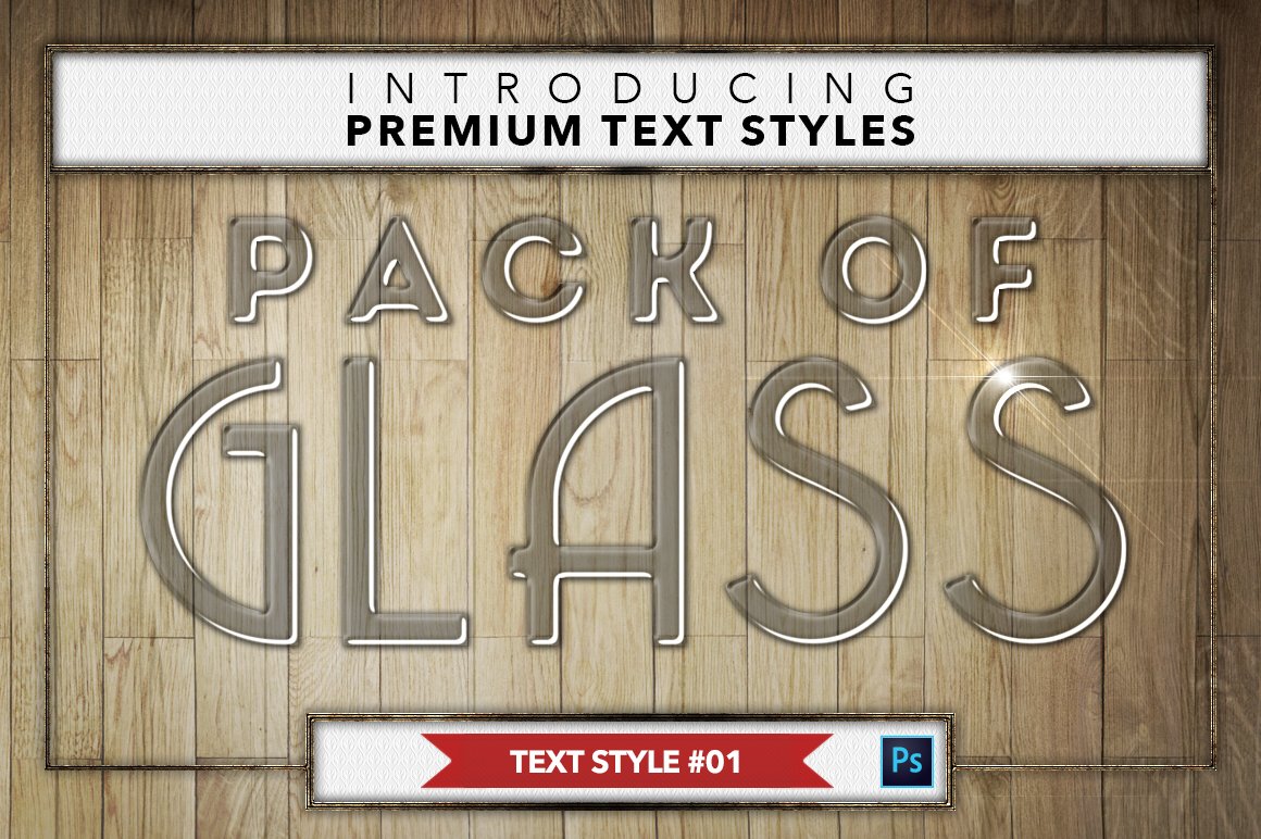 Glass #1 - 16 Text Stylespreview image.