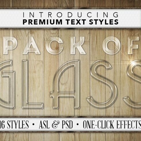 Glass #1 - 16 Text Stylescover image.