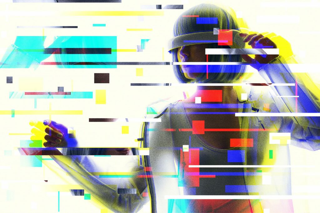 Glitch Matrix Photoshop Effect – MasterBundles