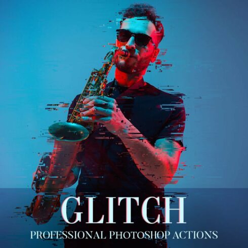 Glitch Photoshop Actioncover image.