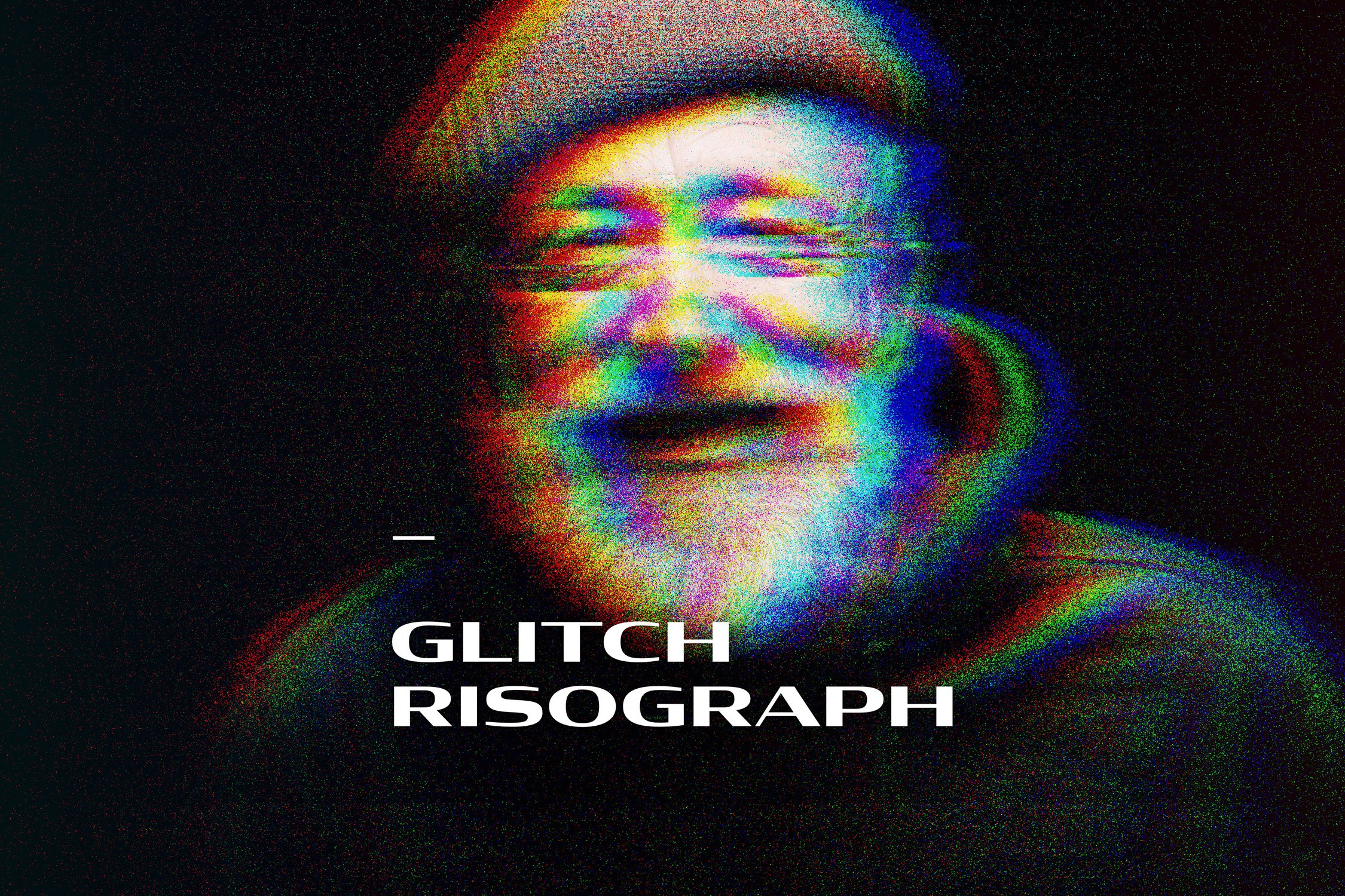 Glitch Risograph Photo Effectcover image.