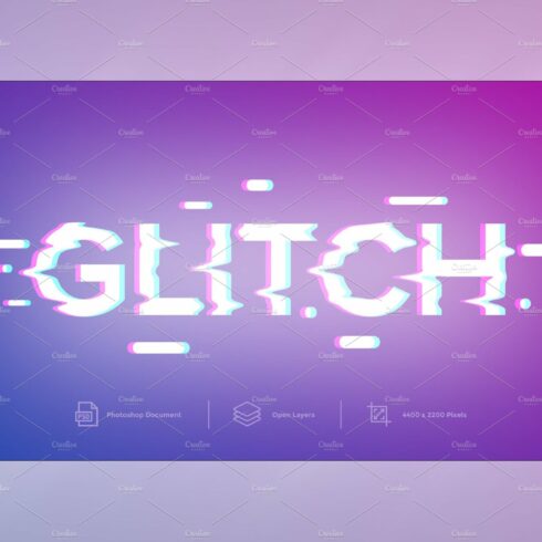 Glitch Text Effect Designcover image.