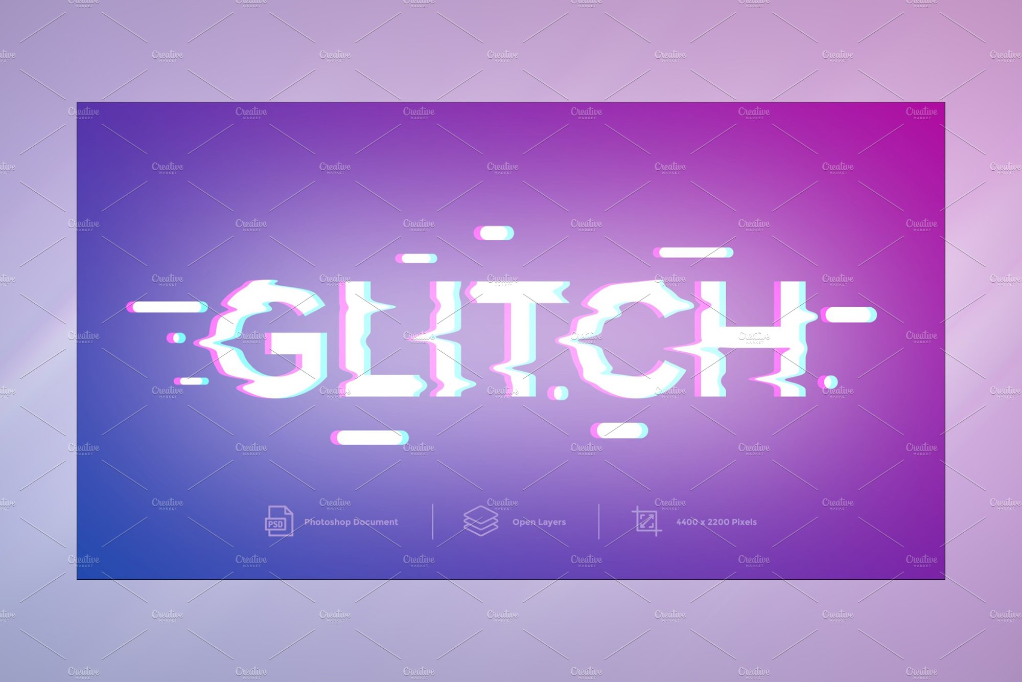 Glitch Text Effect Designcover image.