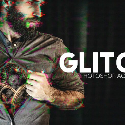Glitch Photoshop PSD Actions Ver. 2cover image.