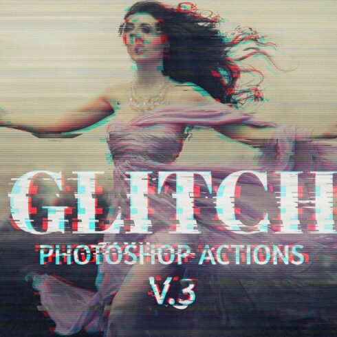 Glitch Photoshop PSD Template V.3cover image.