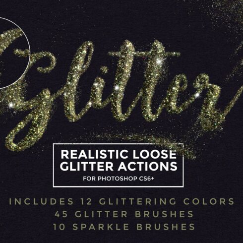 Loose Glitter Photoshop Actionscover image.
