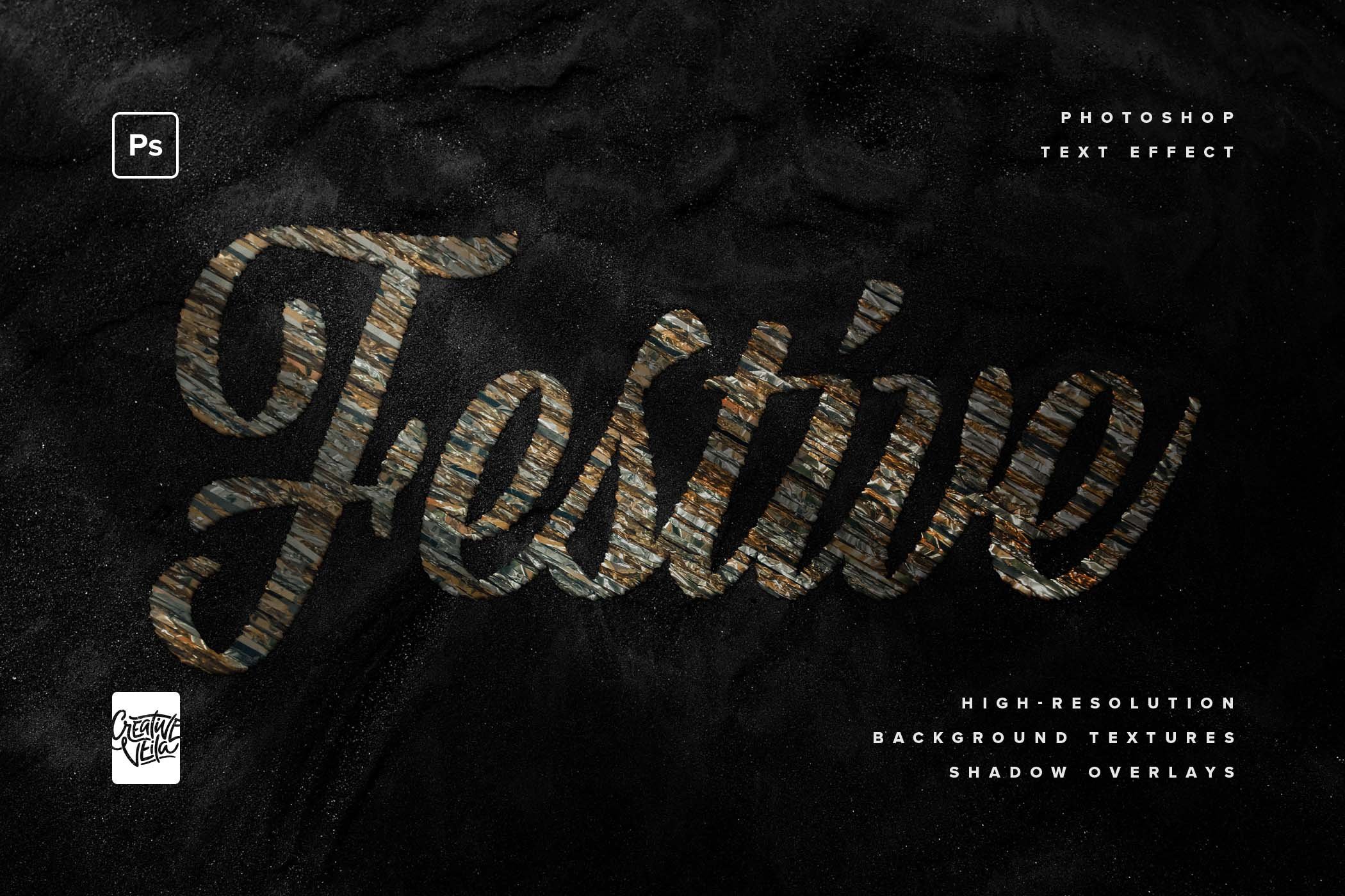 glitter photoshop text effects pack by creative veila 06 20