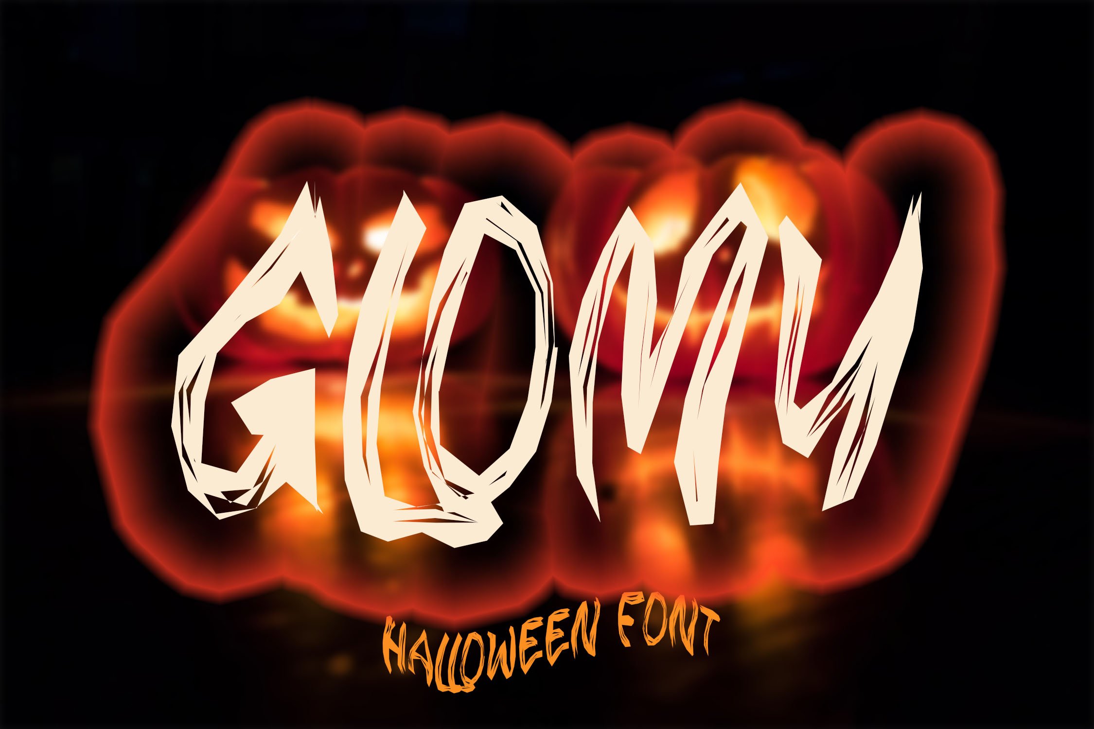 GLOMY - Halloween Horror Font cover image.