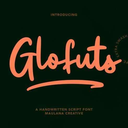 Glofuts Handwritten Script Font cover image.