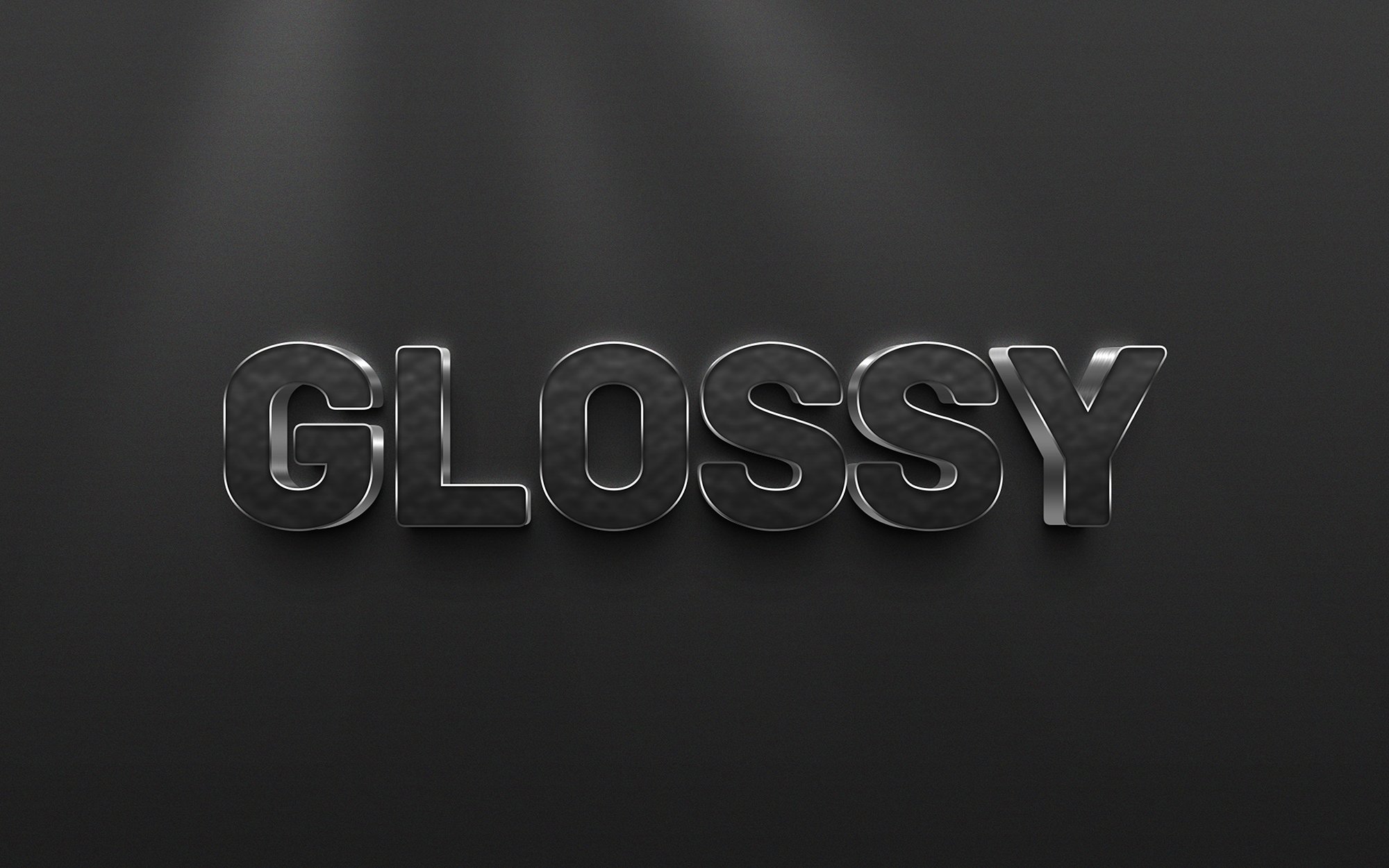 Glossy 3d Editable Text Effect Stylecover image.