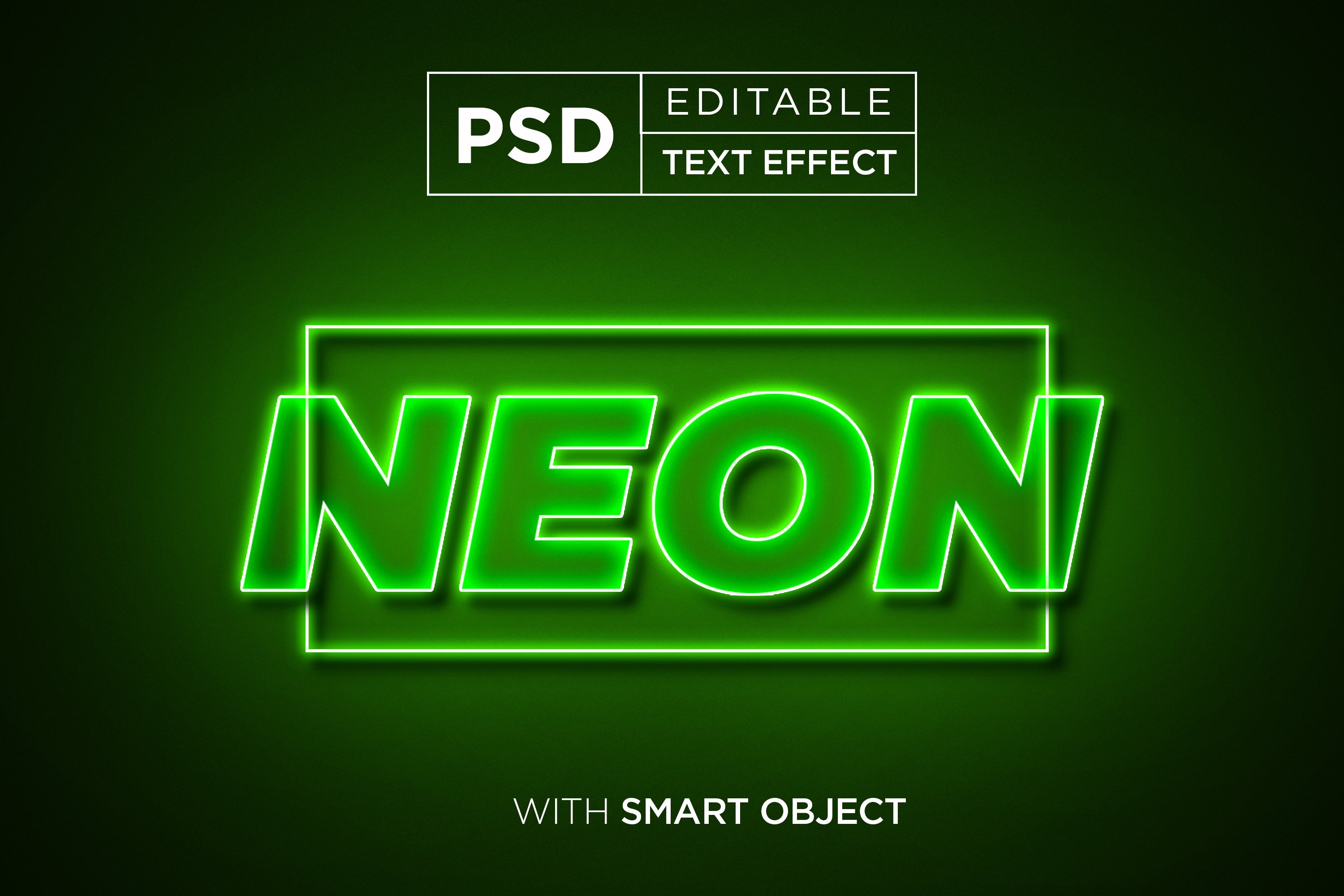 glow neon editable text effect 489