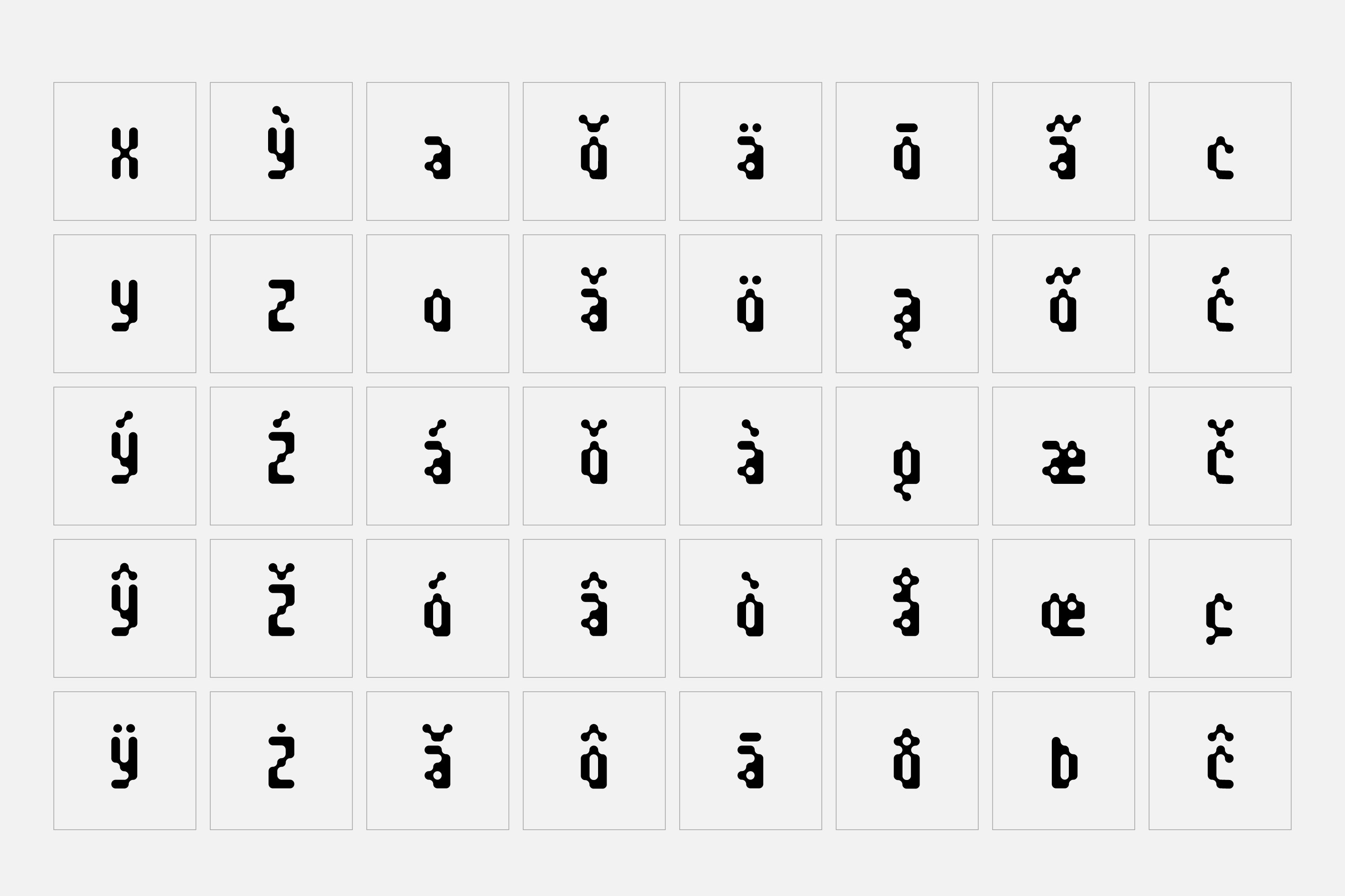 glyph chart sb modem 4 779