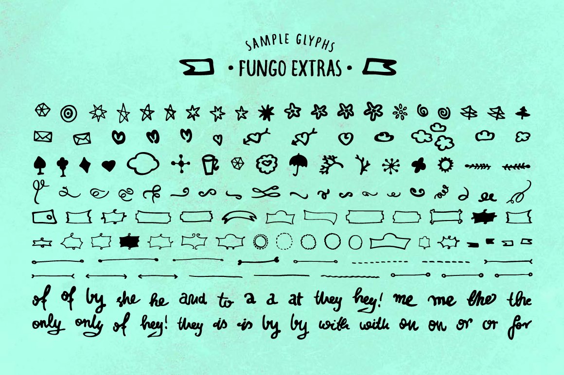 FUNGO EXTRAS (150 Glyphs) cover image.