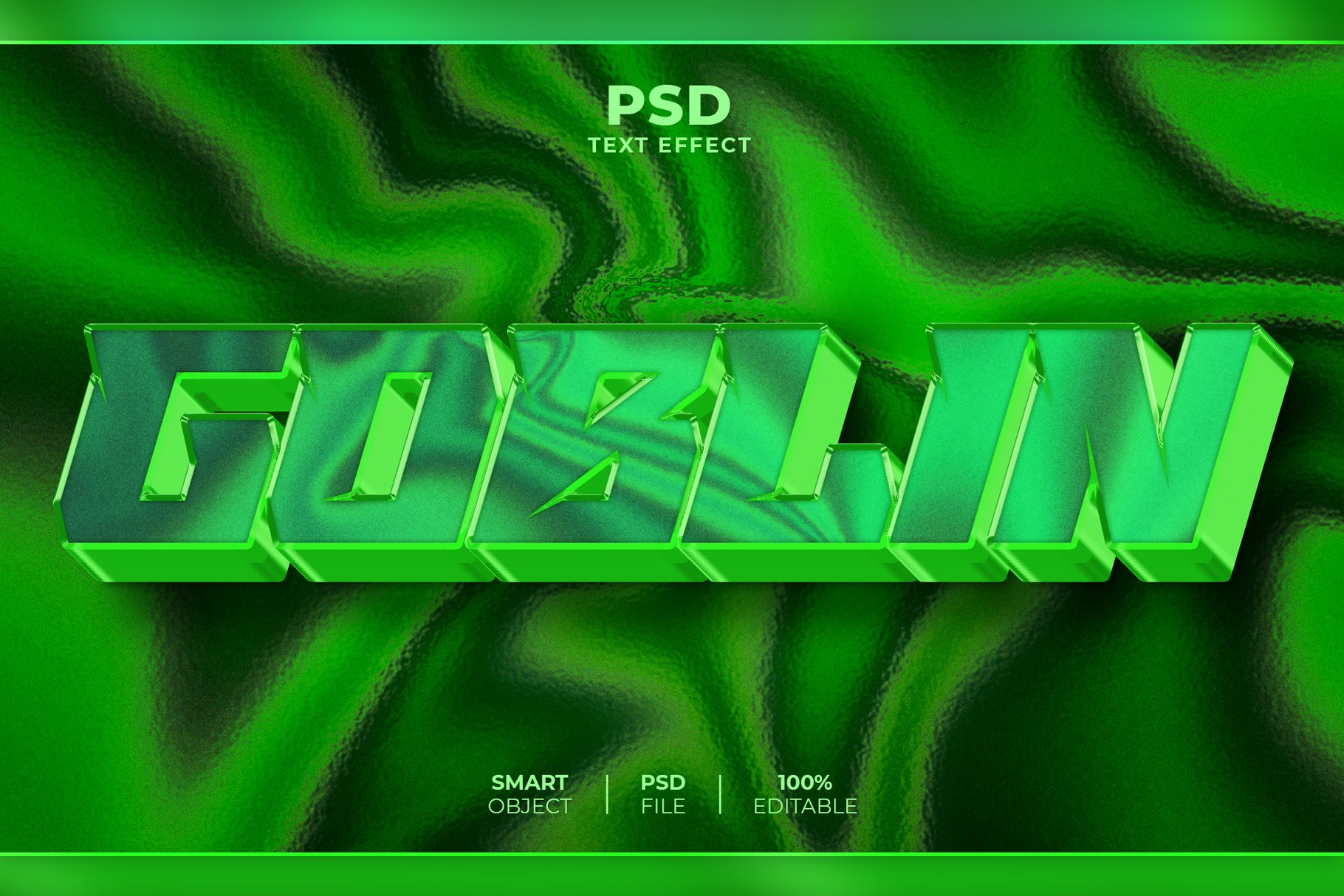 Goblin 3D editable text effectcover image.