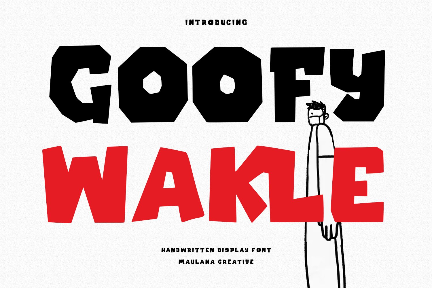 Goffy Wakle Handwritten Display Font cover image.