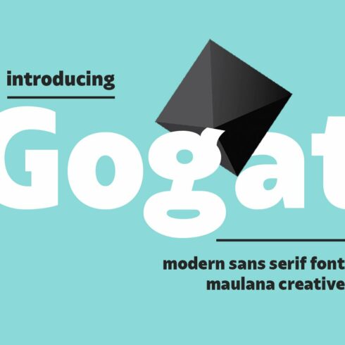 Gogat Modern Sans Serif Font cover image.
