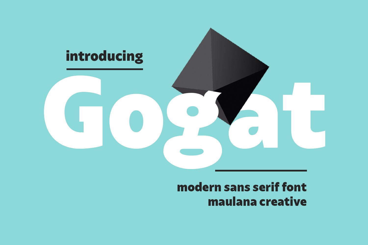 Gogat Modern Sans Serif Font cover image.