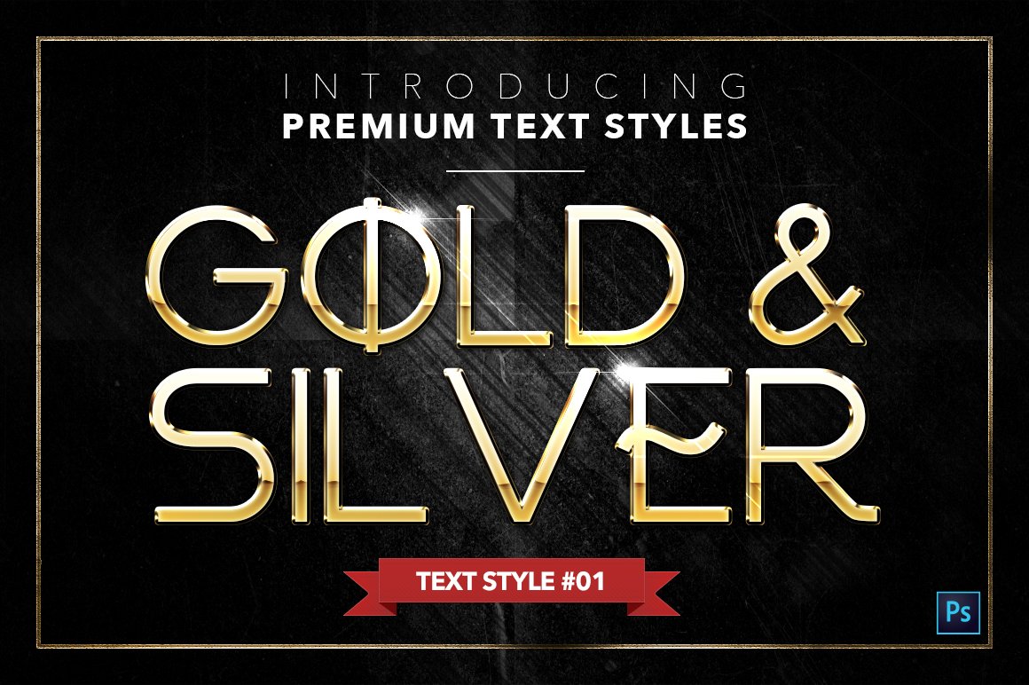 Gold & Silver #4 - 20 Text Stylespreview image.