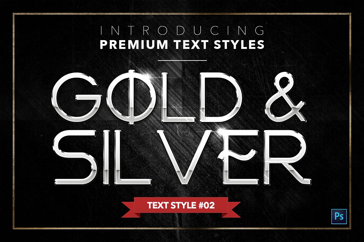 gold and silver text styles pack four example2 191