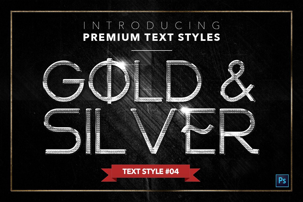 gold and silver text styles pack four example4 710