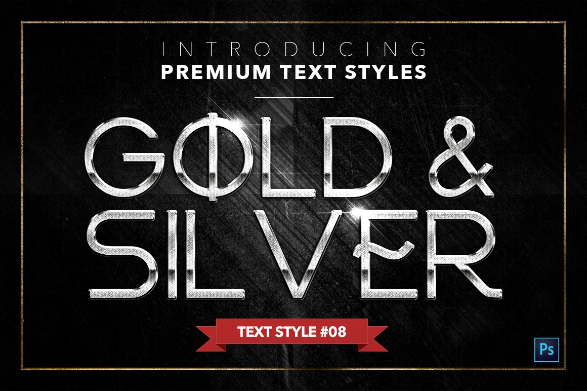 gold and silver text styles pack four example8 519