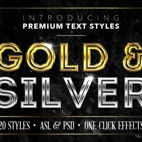 Gold & Silver #6 - 20 Text Stylescover image.