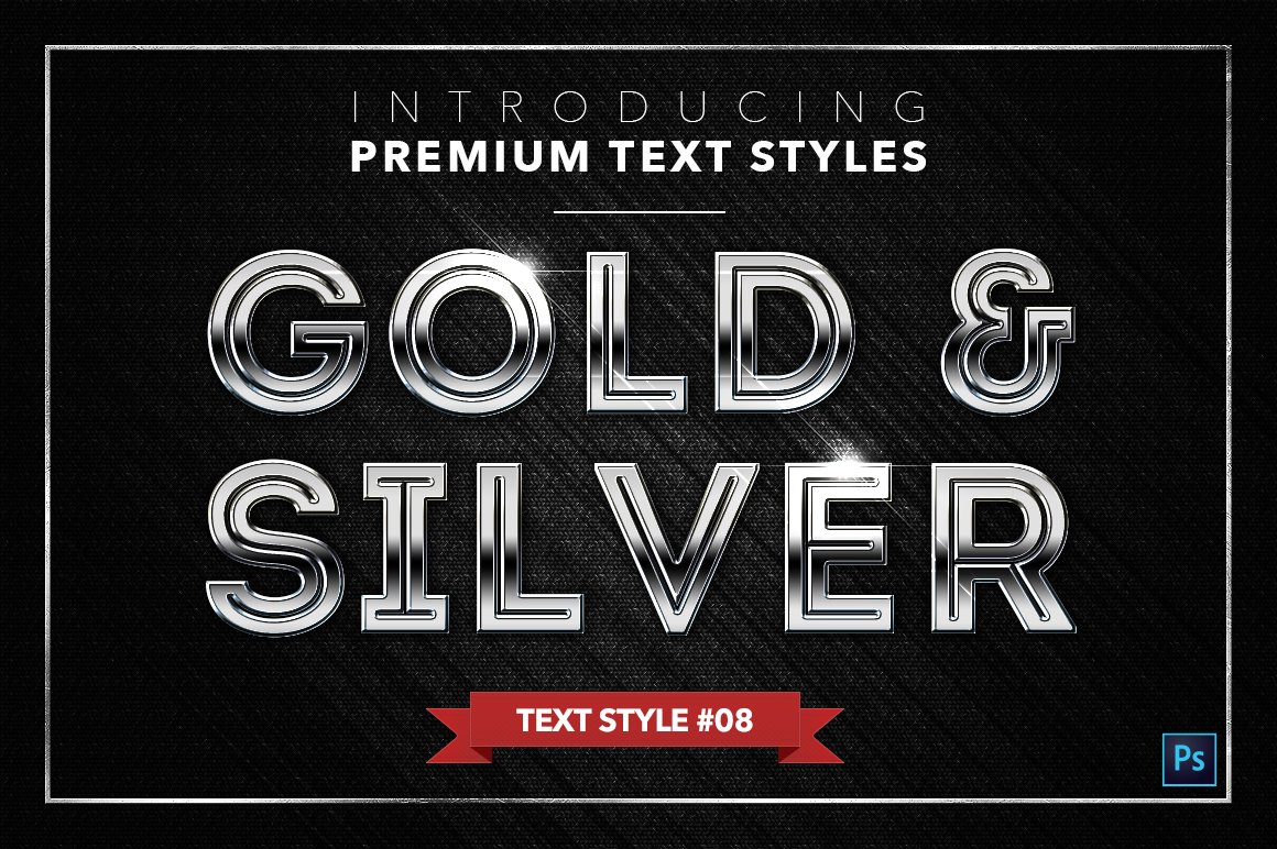 gold and silver text styles pack three example8 491