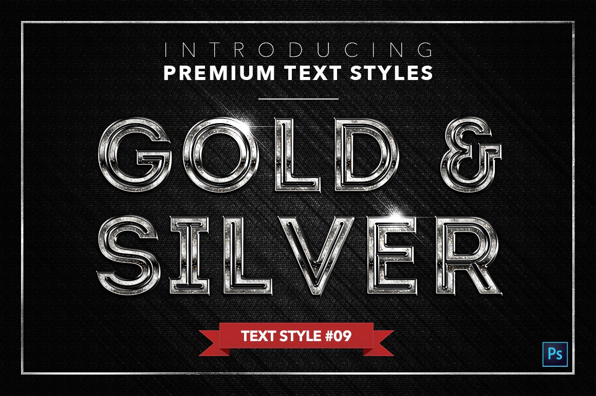 gold and silver text styles pack three example9 426