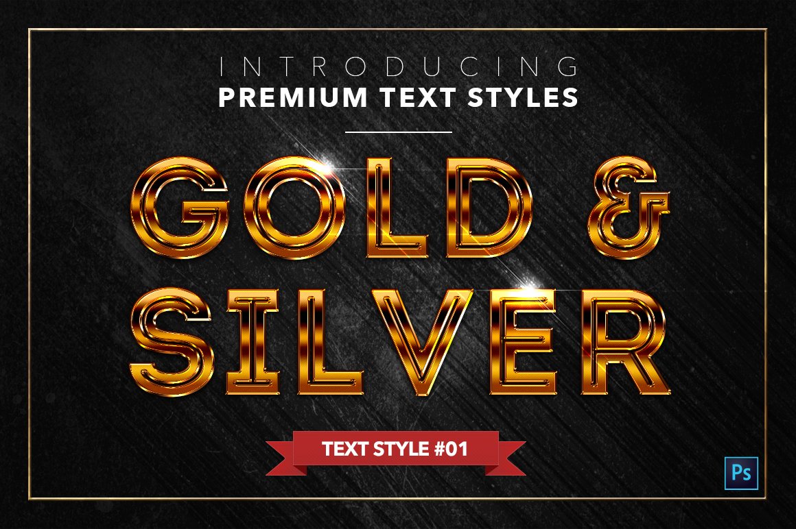 Gold & Silver #2 - 20 Text Stylespreview image.