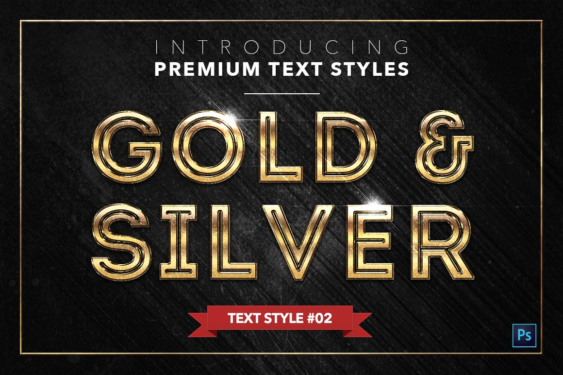 gold and silver text styles pack two example2 679
