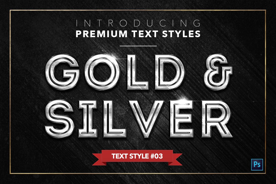 gold and silver text styles pack two example3 846
