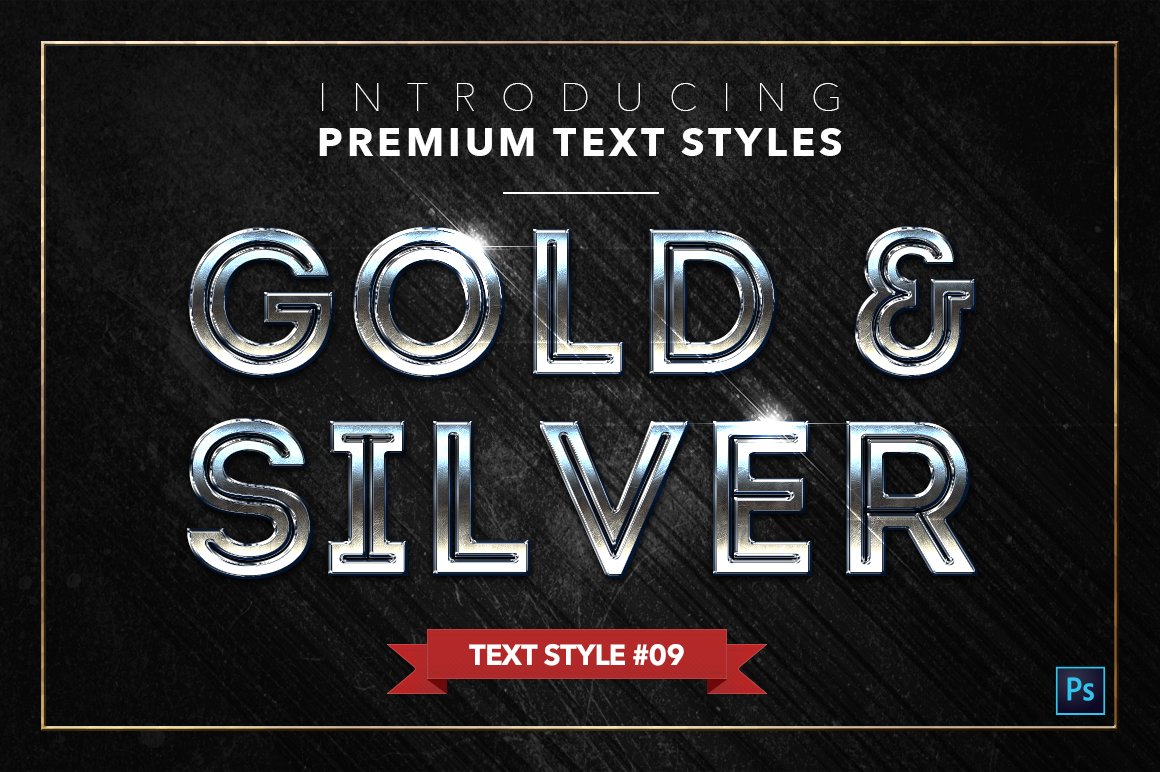 gold and silver text styles pack two example9 539