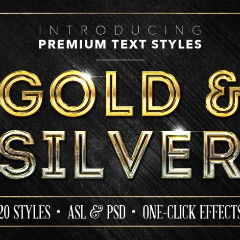 Gold & Silver #2 - 20 Text Stylescover image.