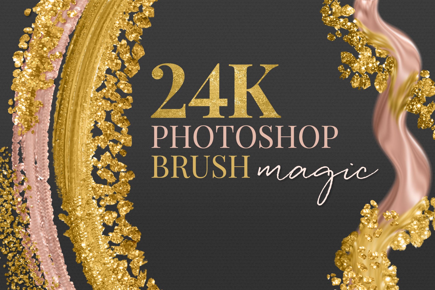 24K Metallic Gold Brush Gold Effectscover image.