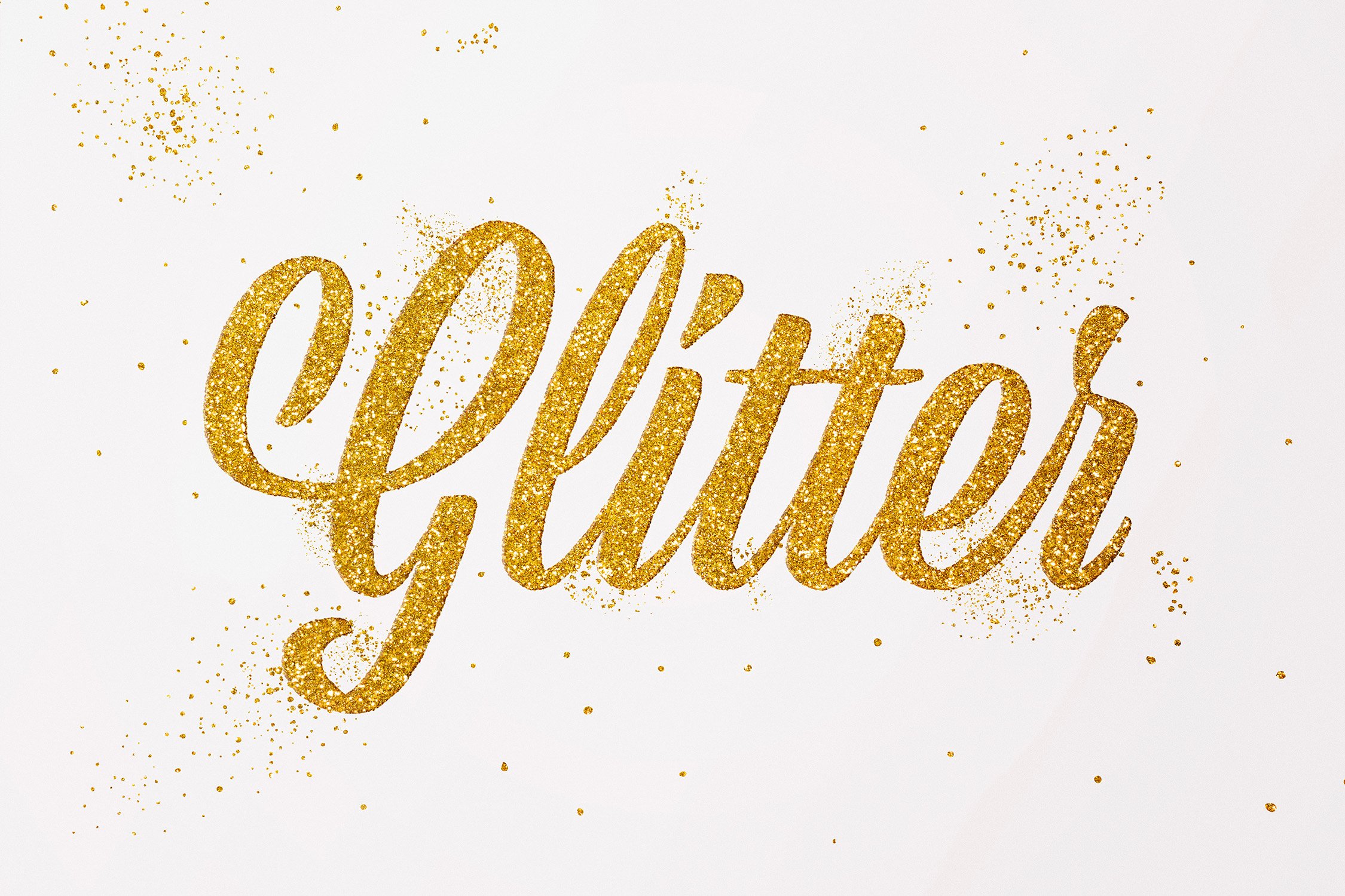 Gold Sparkles Text Effectcover image.