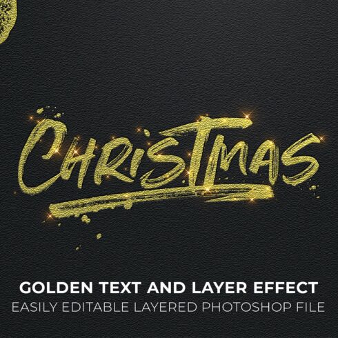 Golden text and layer effect (PSD)cover image.