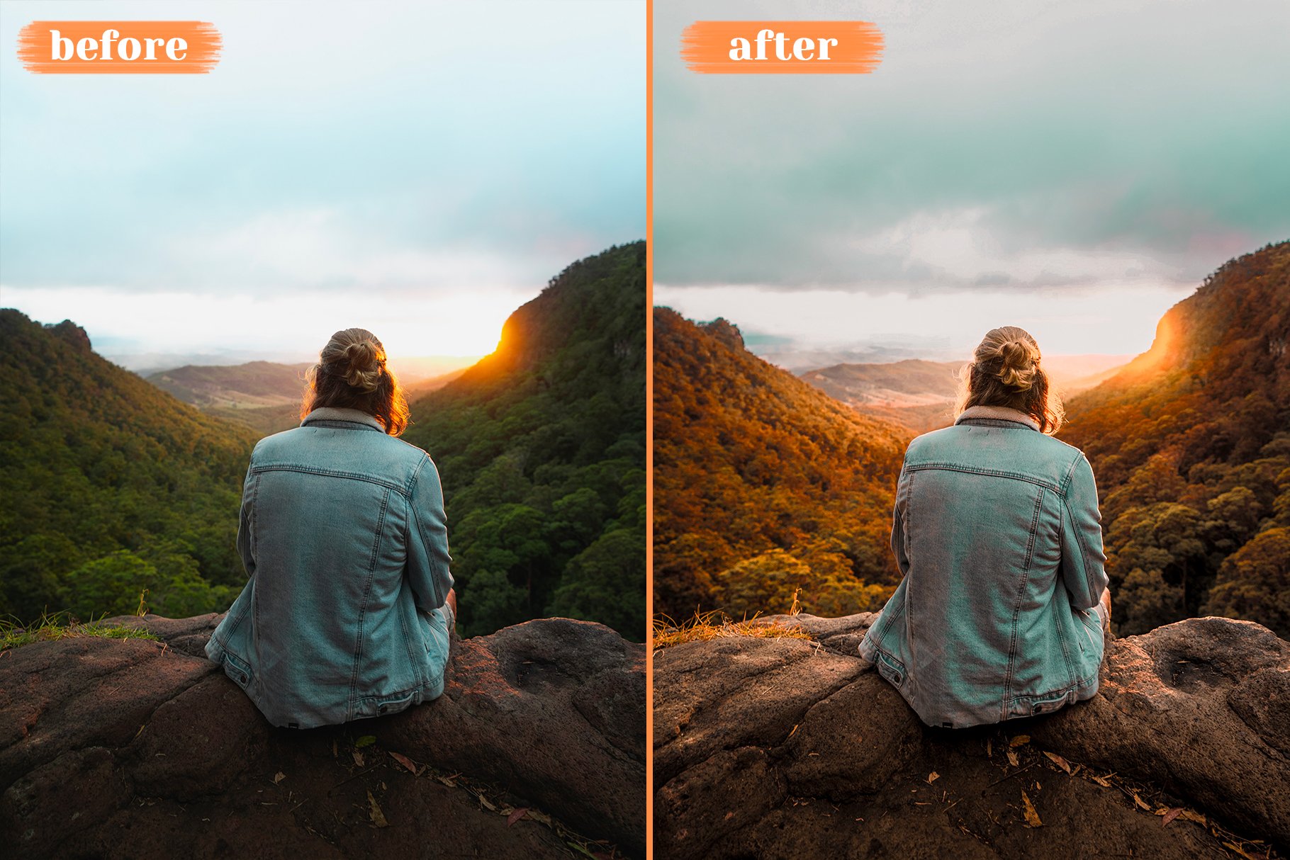 golden hour blogger presets 75