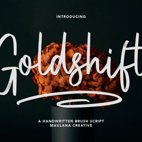 Goldshift Handwritten Brush Script cover image.