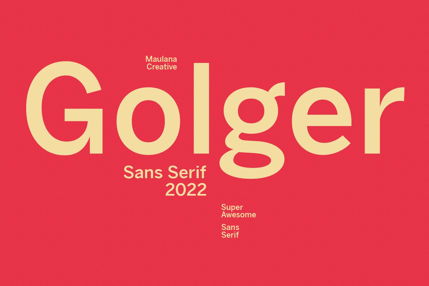 Golger Sans Serif Font cover image.