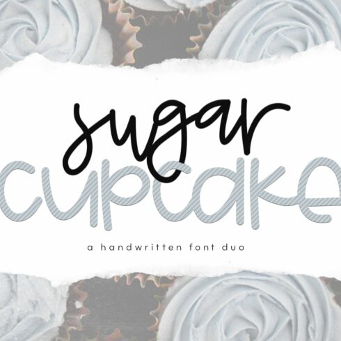 Sugar Cupcake - Handwritten Font Duo cover image.