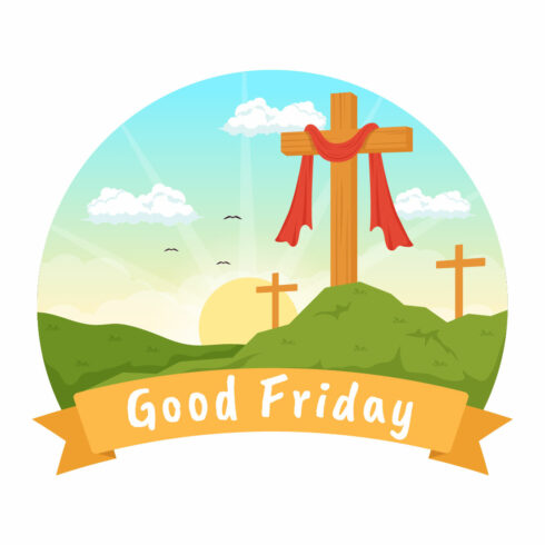 15 Happy Good Friday Illustration cover image.