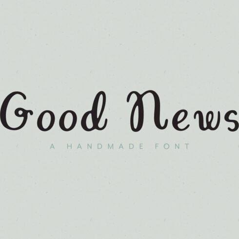 Good News Hand Lettered Display cover image.