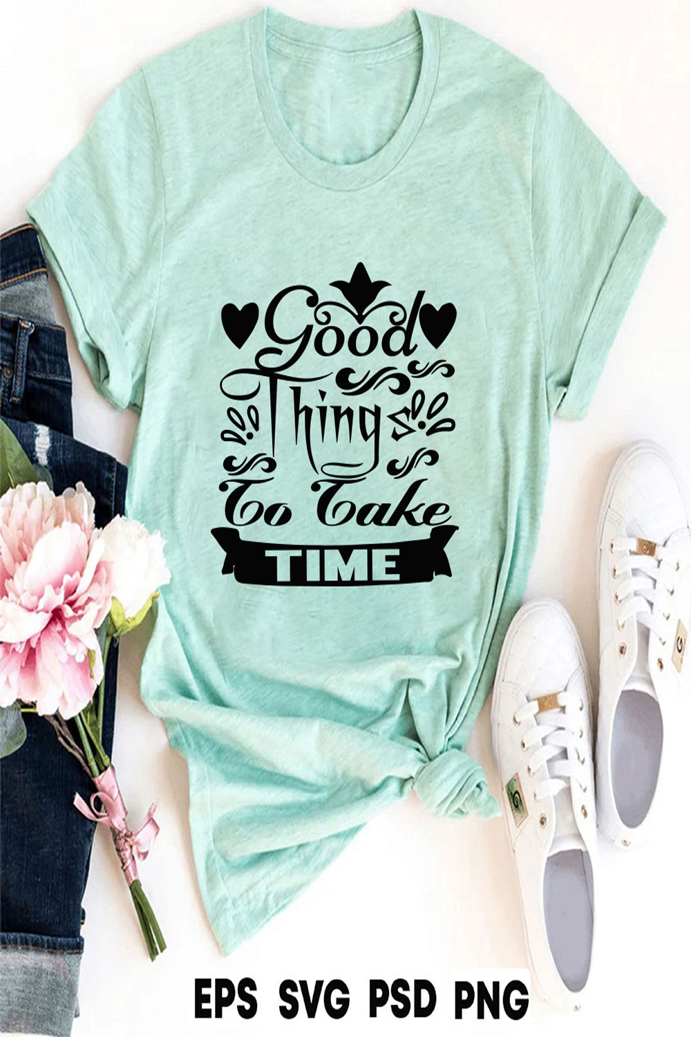 Good things to take time pinterest preview image.