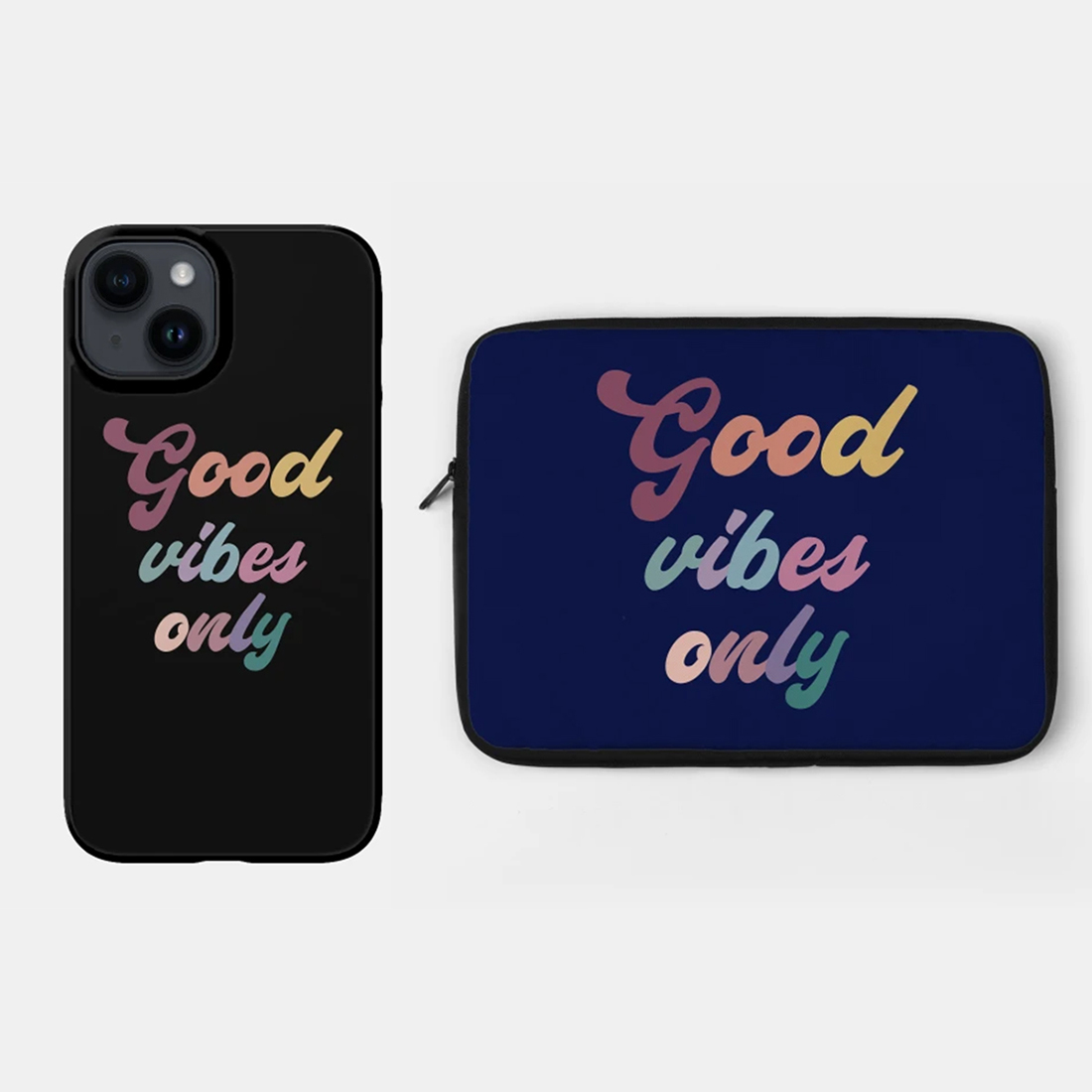 Good vibes only - Vintage typography t-shirt design vector preview image.