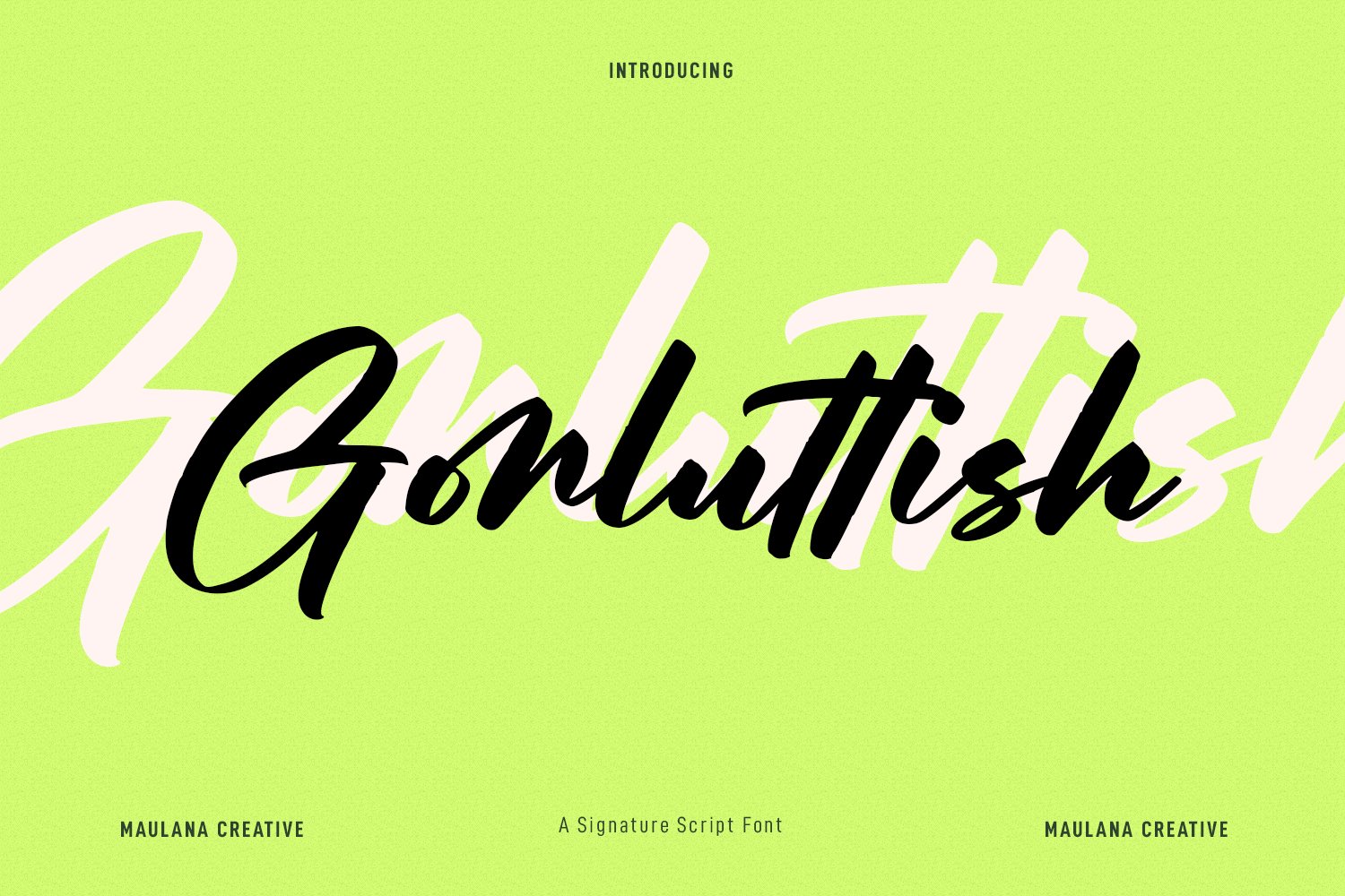 Gorluttish Script Font cover image.