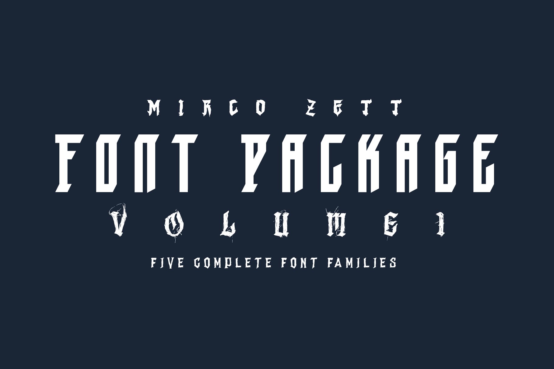 Mirco Zett - Font Package - Vol.1 cover image.