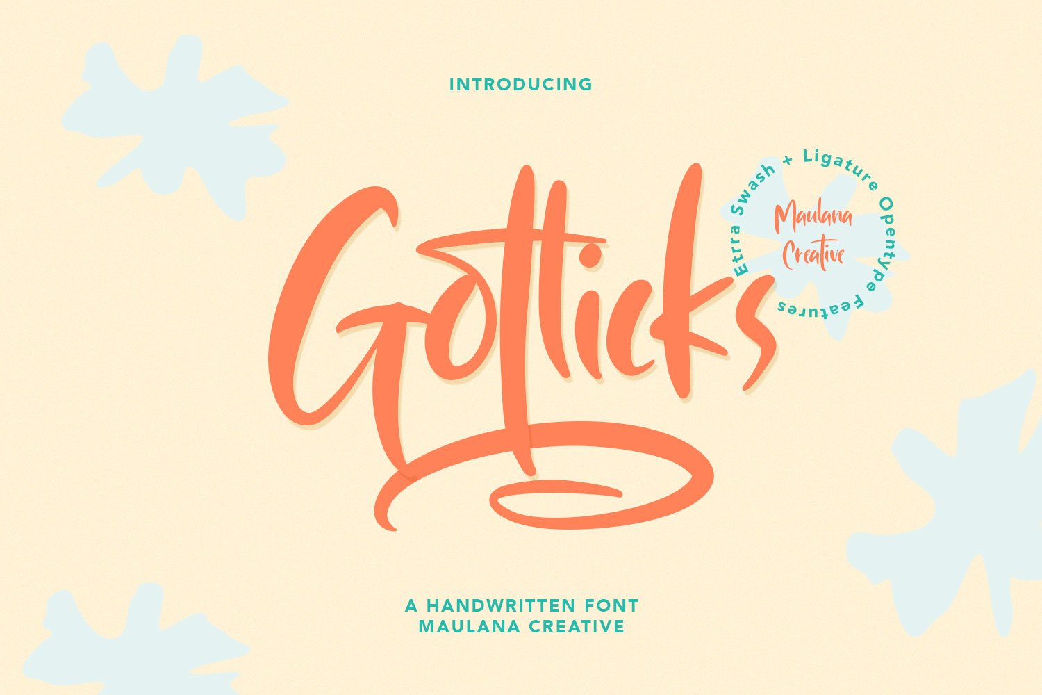 Gotlicks Handwritten Display Font cover image.